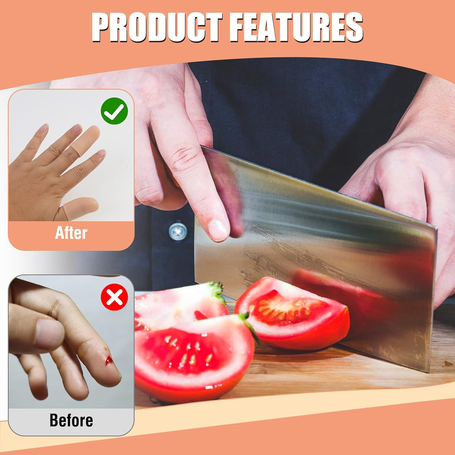 20 Pcs Gel Finger Cots Protector, Silicone Finger Protector Sleeve Support, Wate