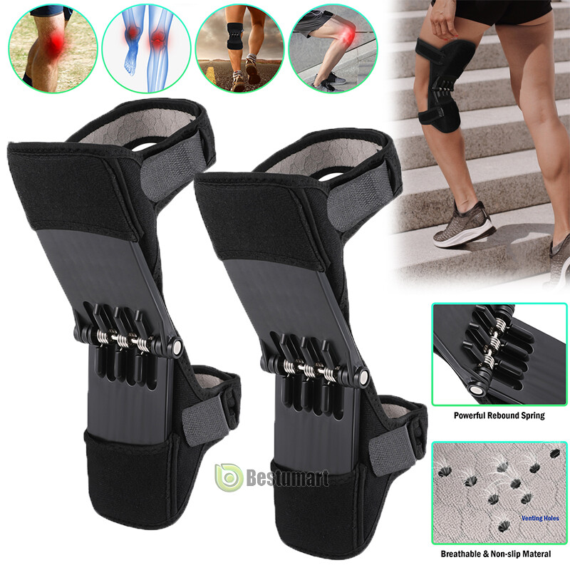 1/2Pcs Powerful Rebound Spring Joint Support Knee Booster Lift Knee Pads Care