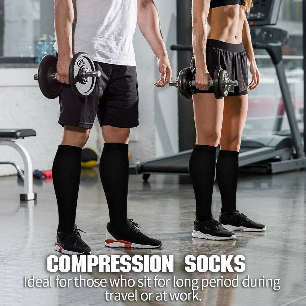 3 pair – Mens Womens Miracle Socks Anti-Fatigue Compression Socks Unisex