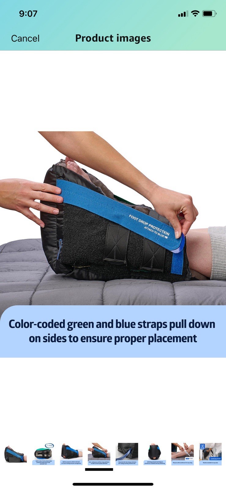 MedLine HEELMEDIX ADVANCED Heel Protector Cushioned Boot Standard Foot Drop