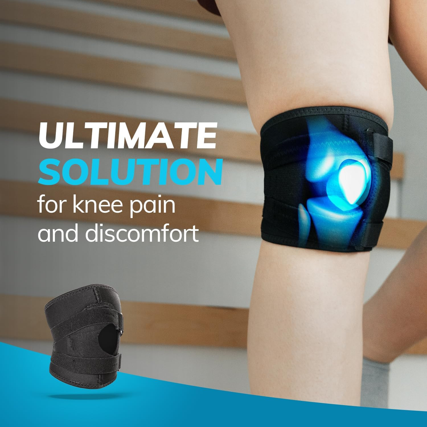 Patellar Tracking Knee Brace – Running, Exercise, Basketball Support Sleeve Stab