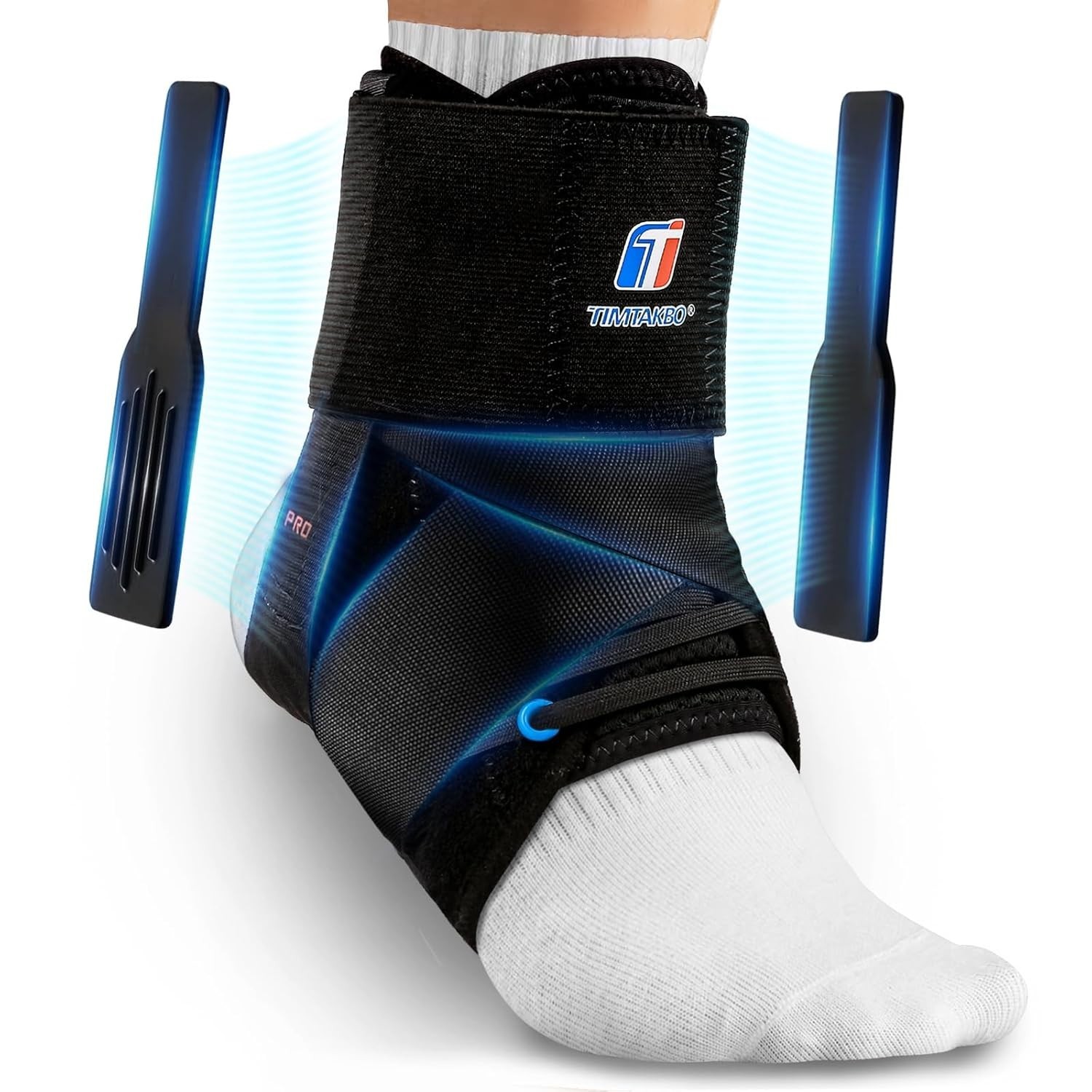 *NEW* Quick Lace Up Ankle Brace with Removable Side Splints ~ Unisex ~ XL
