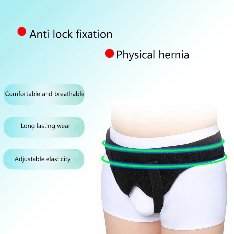 Hernia Support Belt Men Truss For Inguinal With 2 Removable Compression Pads US