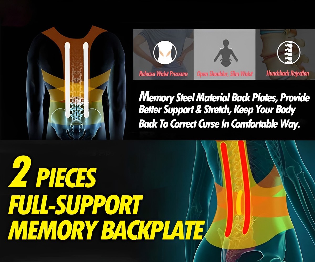 Adjustable Posture Corrector Brace for Upper & Mid Back Neck Shoulder Support