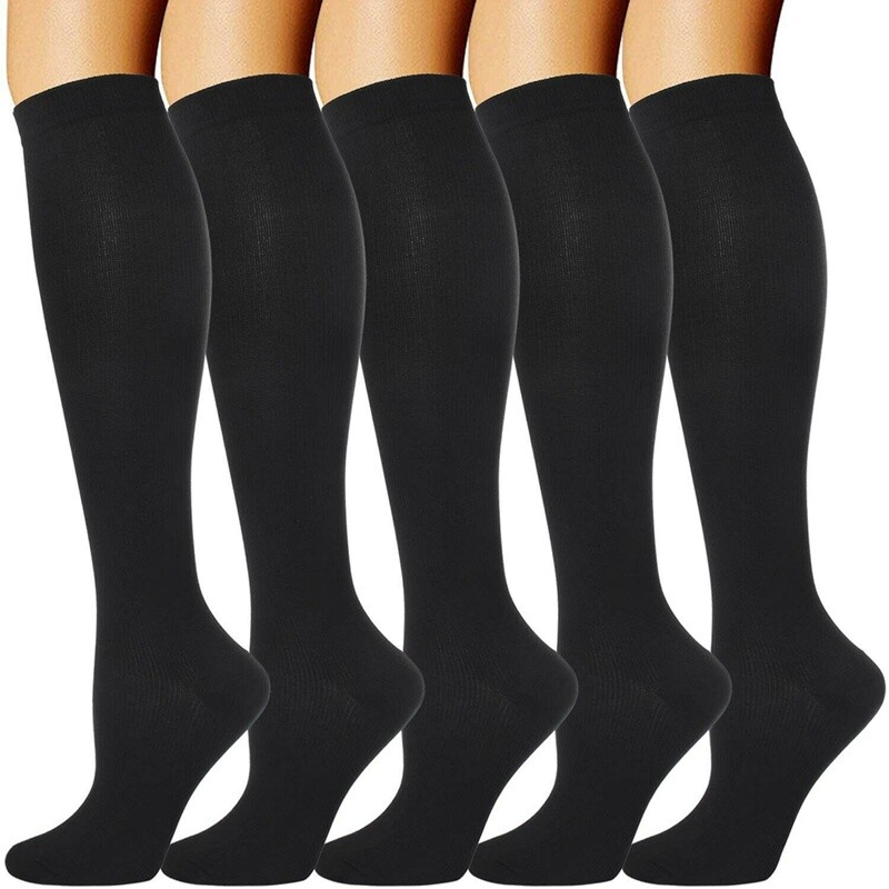 SALE!Copper Unisex Sports Socks Easy-On and Off Knee High Compression Socks Fitt