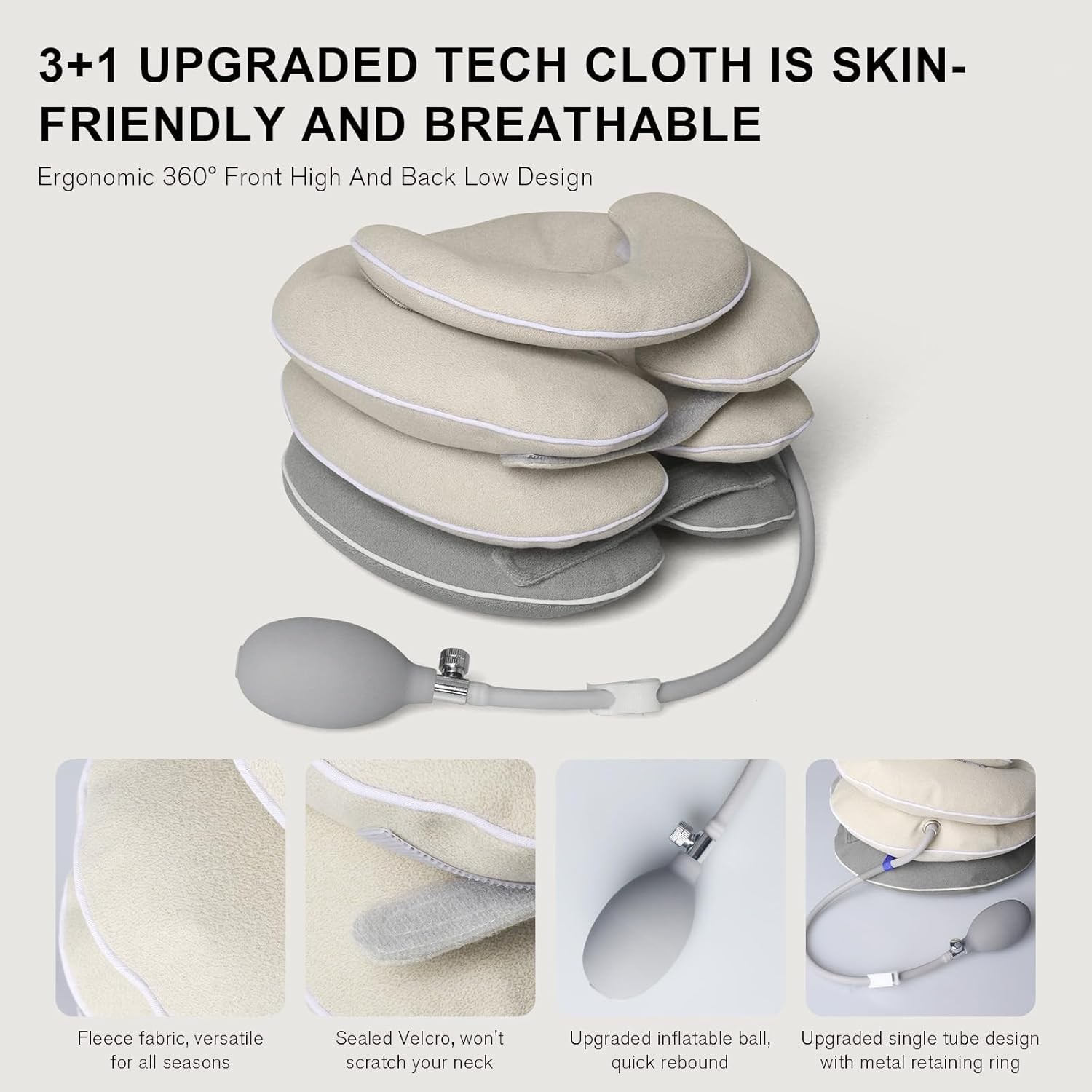 Neck Stretcher with Brace – Inflatable Cervical Traction Device for Neck Pain…
