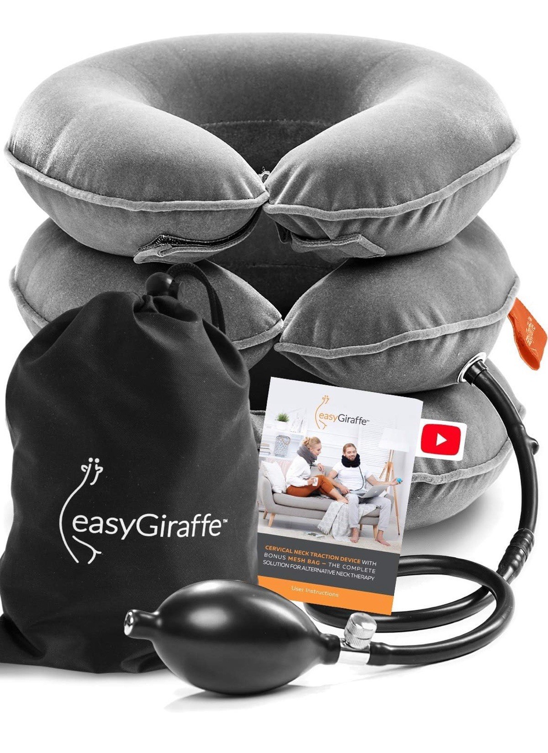 Cervical Neck Traction Device Collar Brace Support Pain Relief Stretcher Therapy