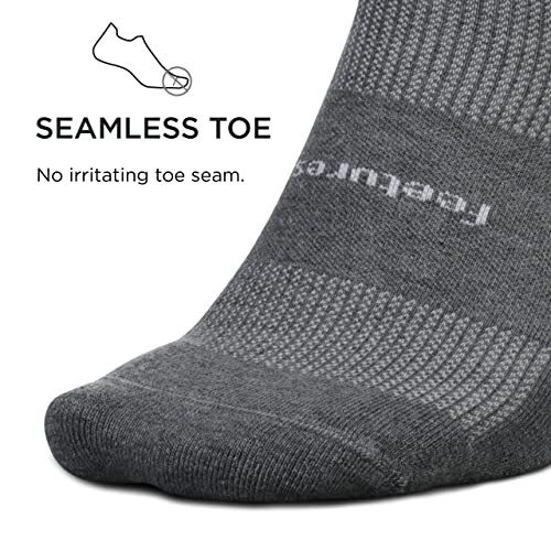 High Performance Max Cushion Ankle Sock – Tab Large Heather Grey (3 Pair)
