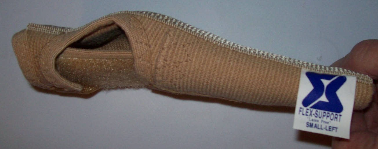 Flex-Support Left Wrist Hand Support Brace Splints Carpal Tunnel Sprain SMALL