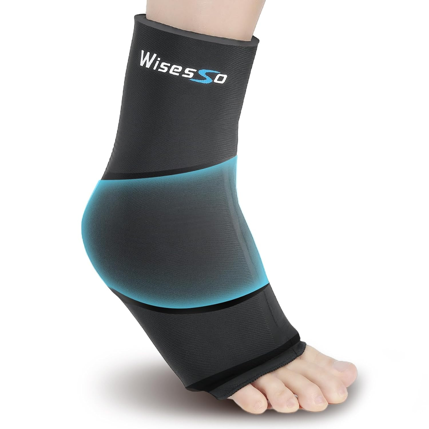 Ankle Ice Pack Wrap, Achilles Tendonitis Brace for Hot & Cold Compress, Resuable