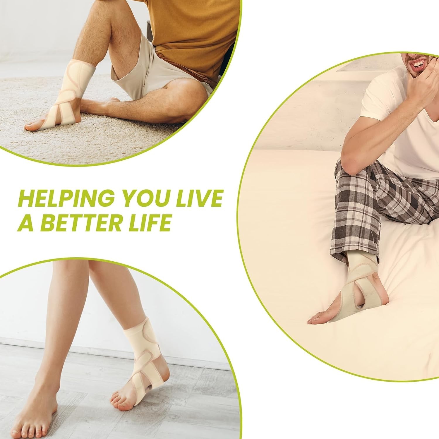 Adjustable AFO Foot Drop Brace – Foot Support for Walking with Shoes, Socks, …