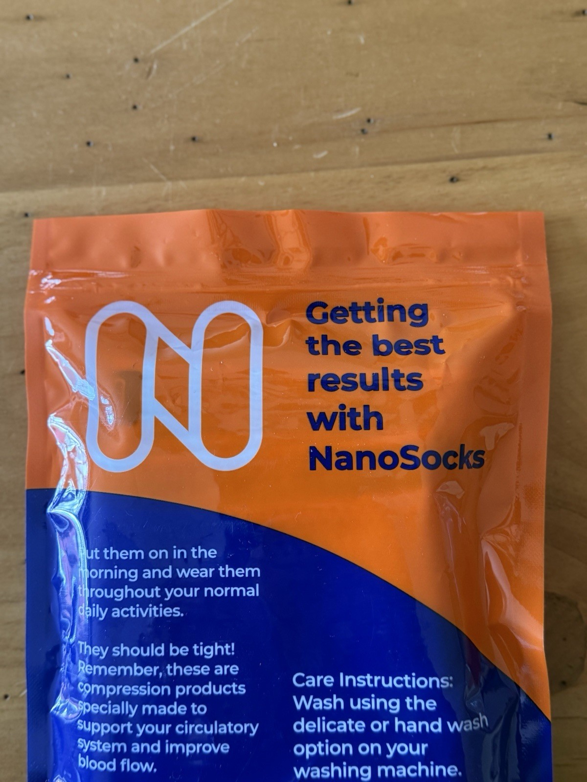 Nanosocks 3D Nano-Weave Technology Nanomx-WT-2 White Size 2/Medium Fast Shipping