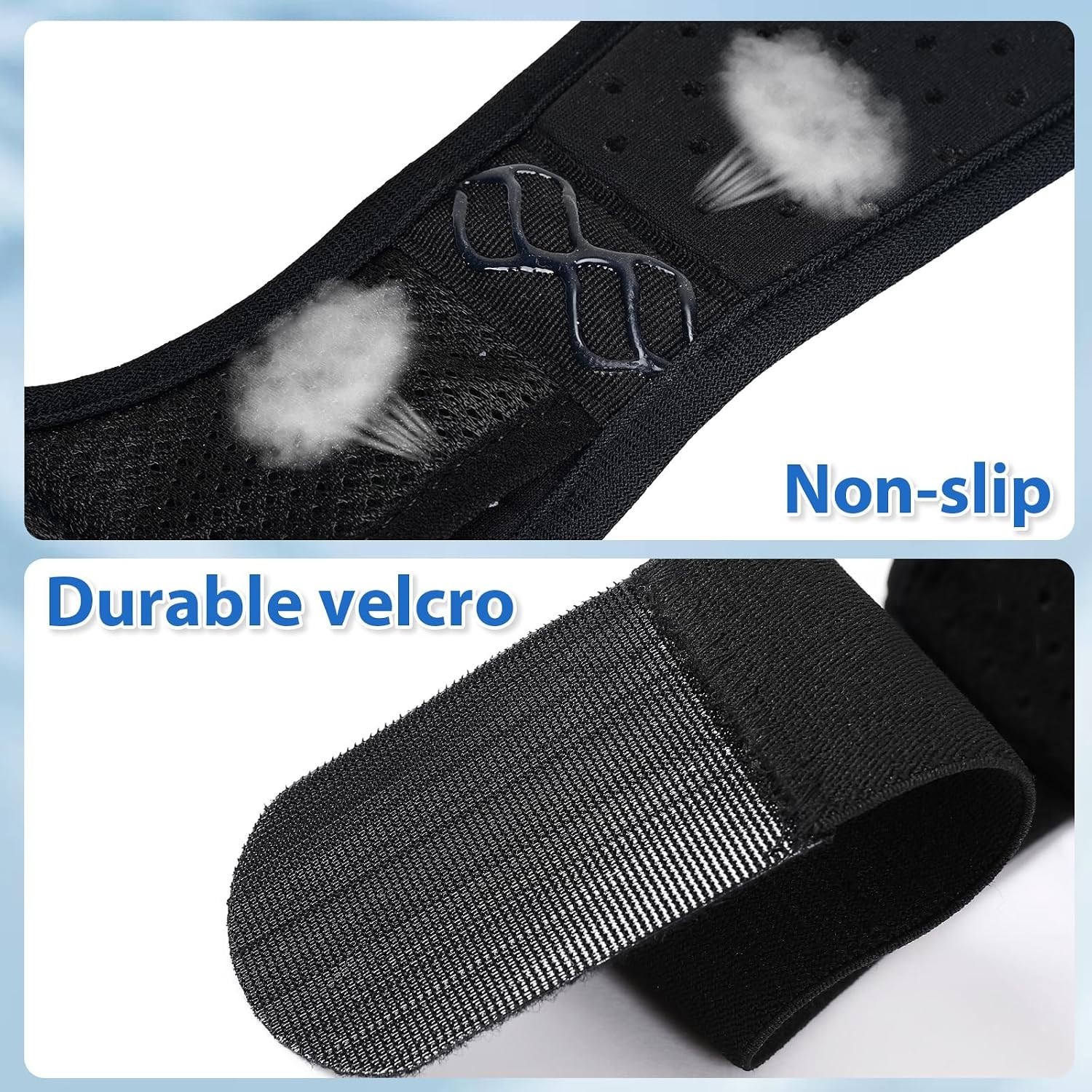 TENB Hernia Belt for Men Inguinal Support Truss Adjustable Black Medium