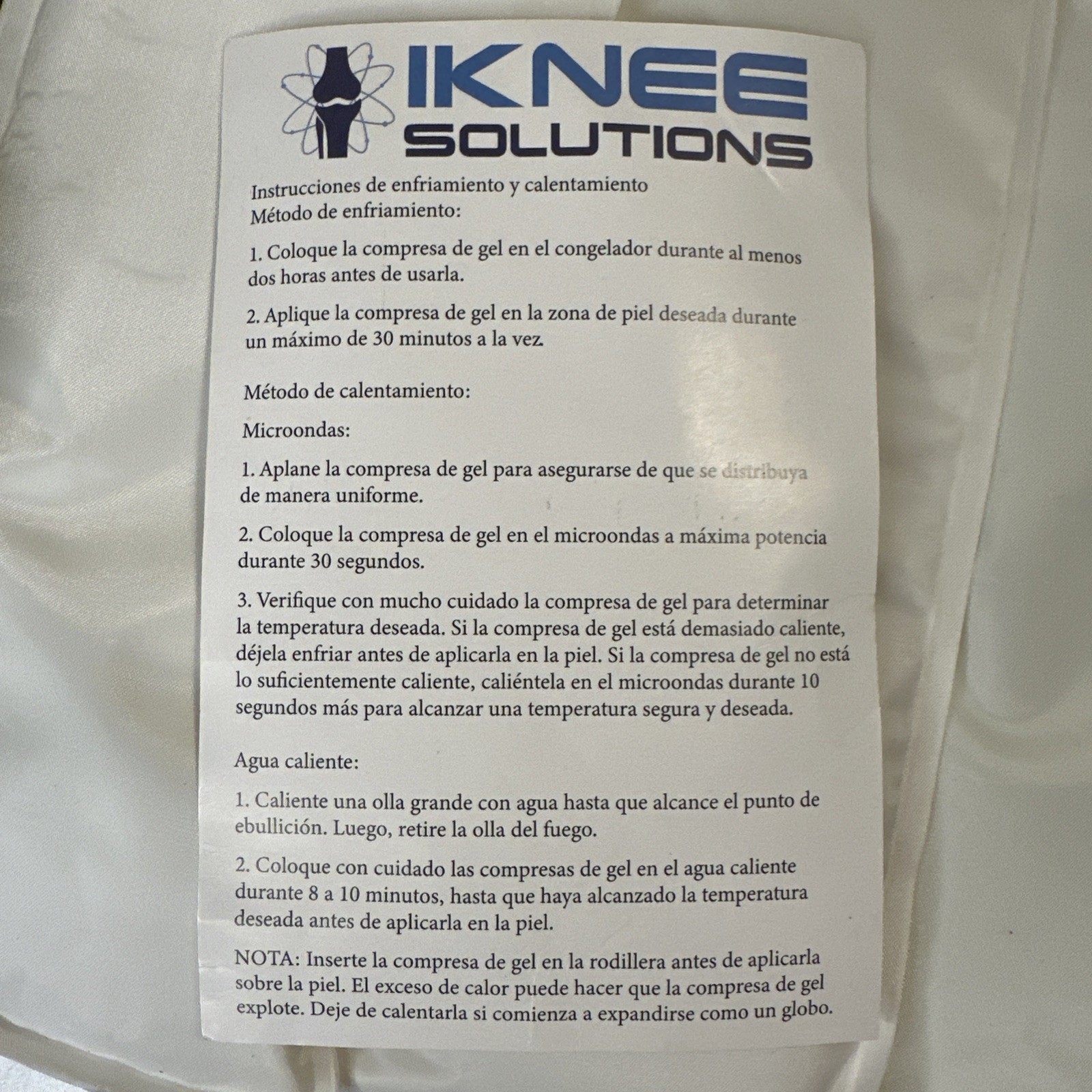 Compression Knee Ice Wrap – Reusable Brace – Hot/Cold Therapy