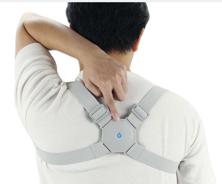 Smart Posture Corrector Bluetooth Vibration Sensor Back Brace Trainer Reminder