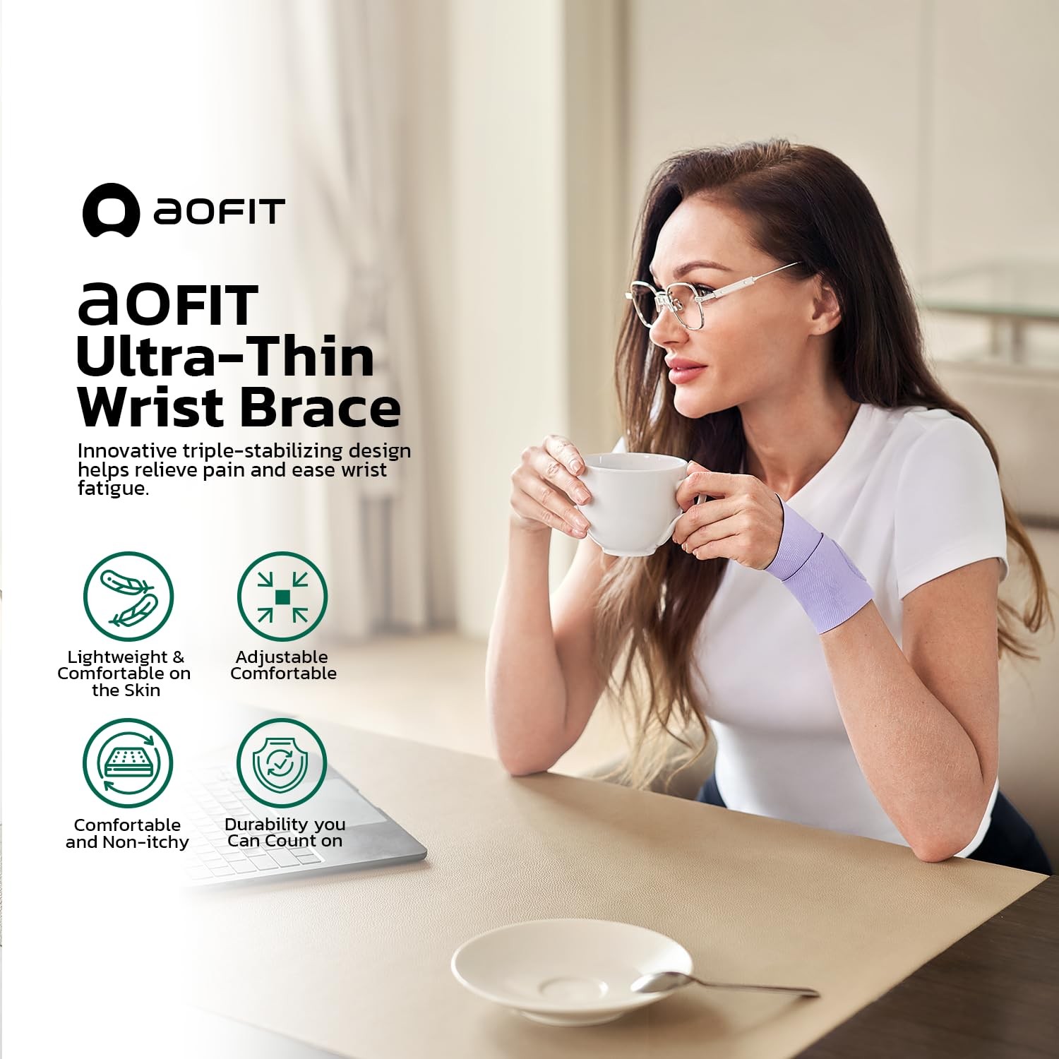 Adjustable Wrist Brace for Pain , Carpal Tunnel & Tendonitis – Ergonomic Comp…