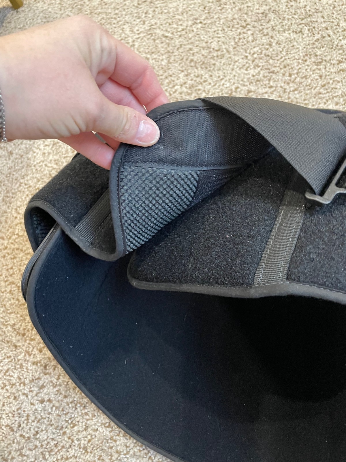 Ninja Back Brace, Small/ Medium Adult, Black, Hard Plastic Support, Adjustable