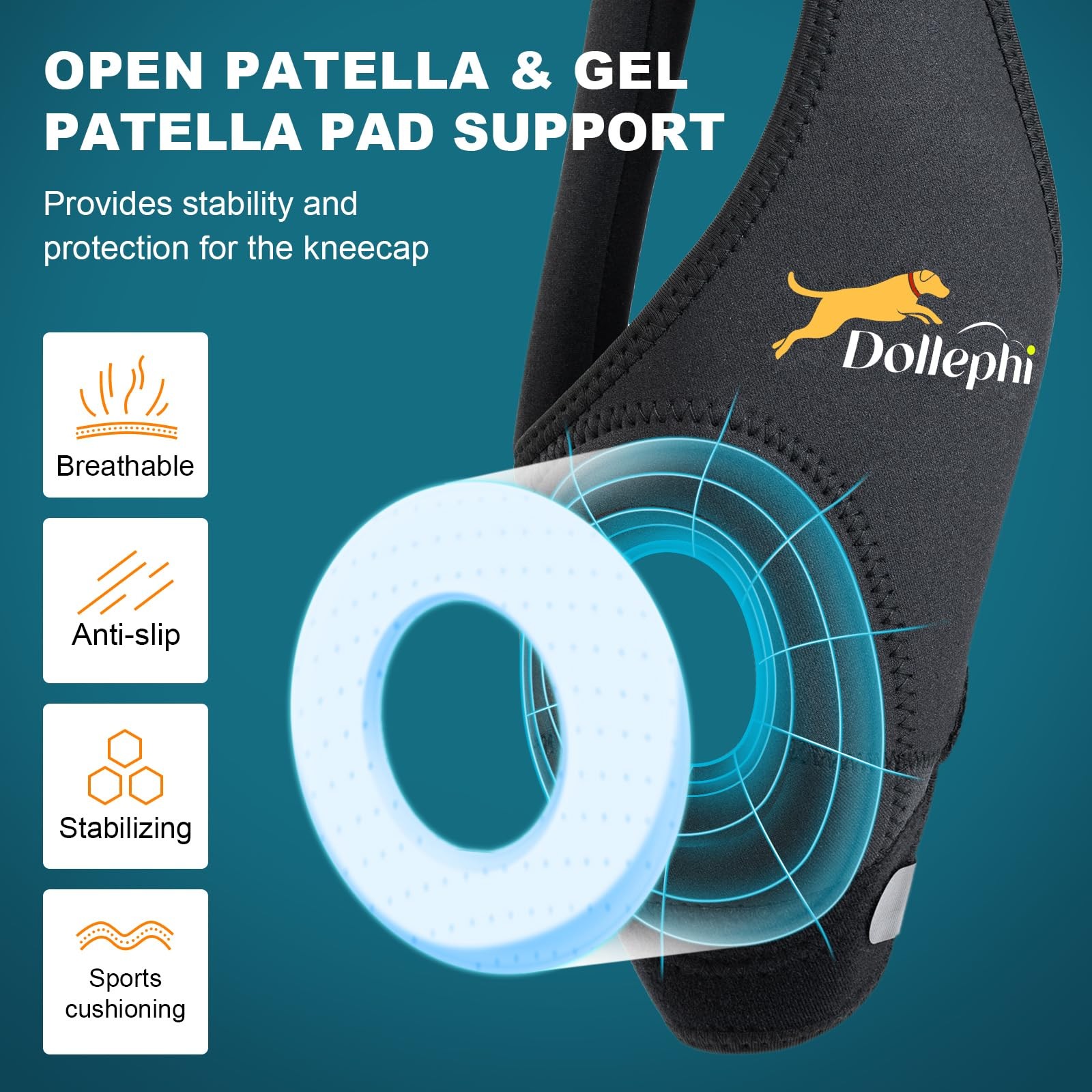 Dollephi Dog Knee Brace Left Leg M
