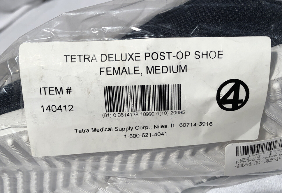 Tetra Deluxe Post-Op Shoe Female, Medium