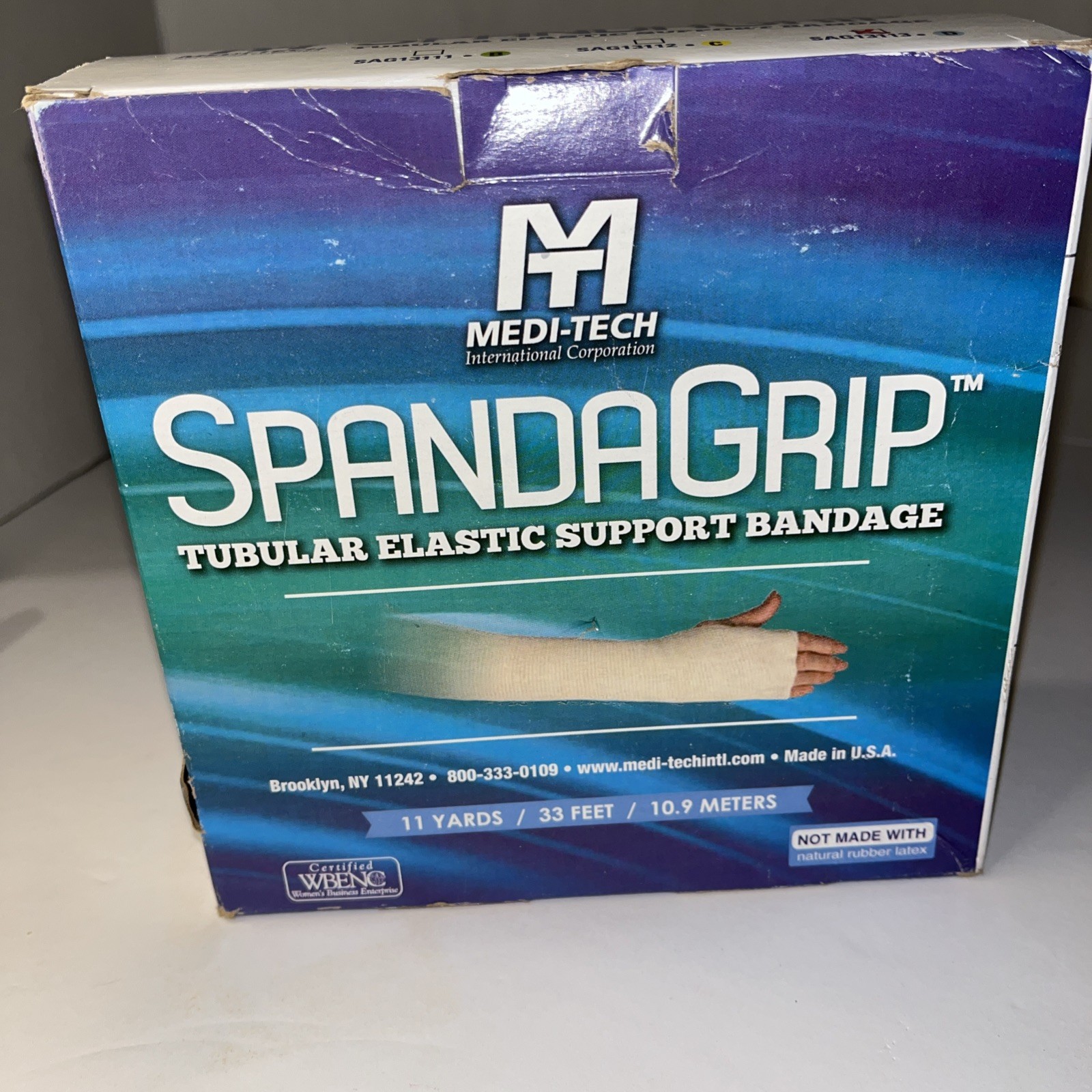 Spandagrip Tubular Elastic Support Bandage Roll 3” x 11 yds Size D Open Box