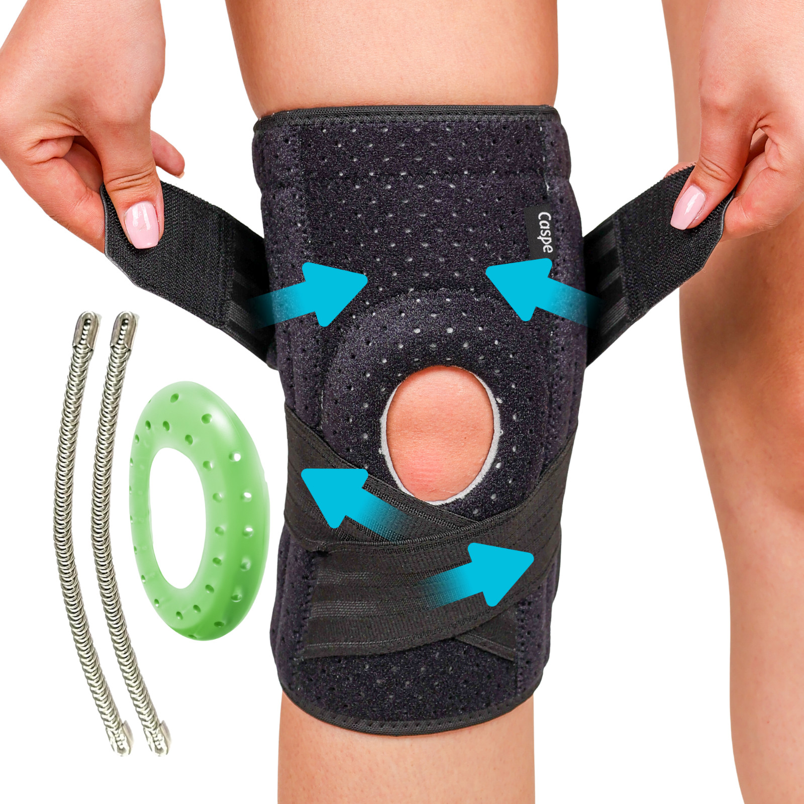 Knee Sleeve Compression Brace Support Meniscus Sport Joint Pain Arthritis Relief