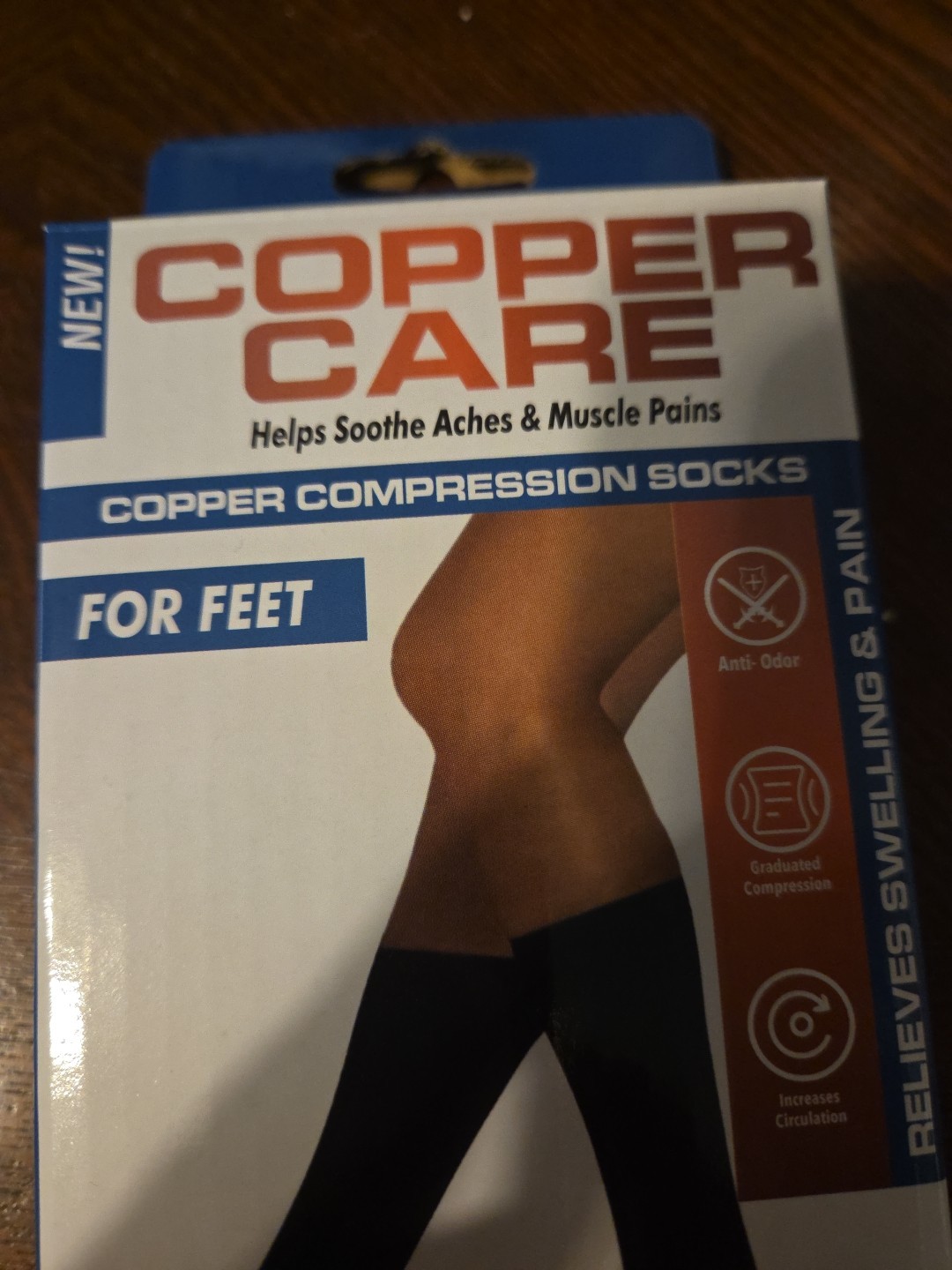 Copper Care Unisex Adult Compression Socks Soothes Aches & Pains Men/ Women New