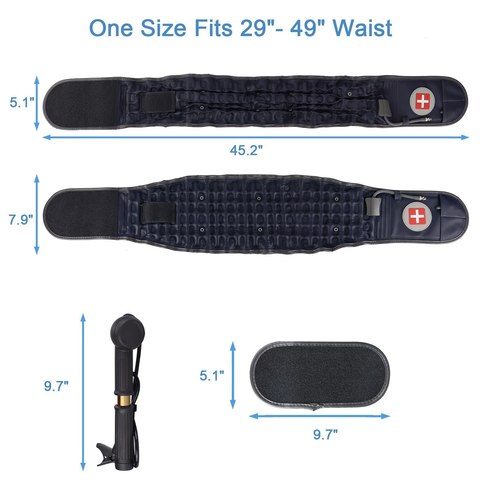 Pain Relief Decompression Belt Waist Brace Spinal Lower Air Traction Lumbar Back