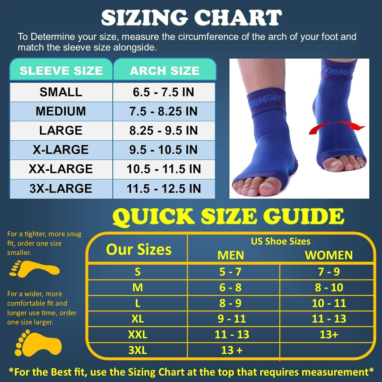 Supportive Ankle Brace – Plantar Fasciitis – Achilles Tendonitis – Medium