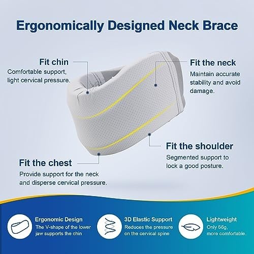 Neck Brace for Neck Pain and Support, Soft Neck Support Relieves Pain & Pressure
