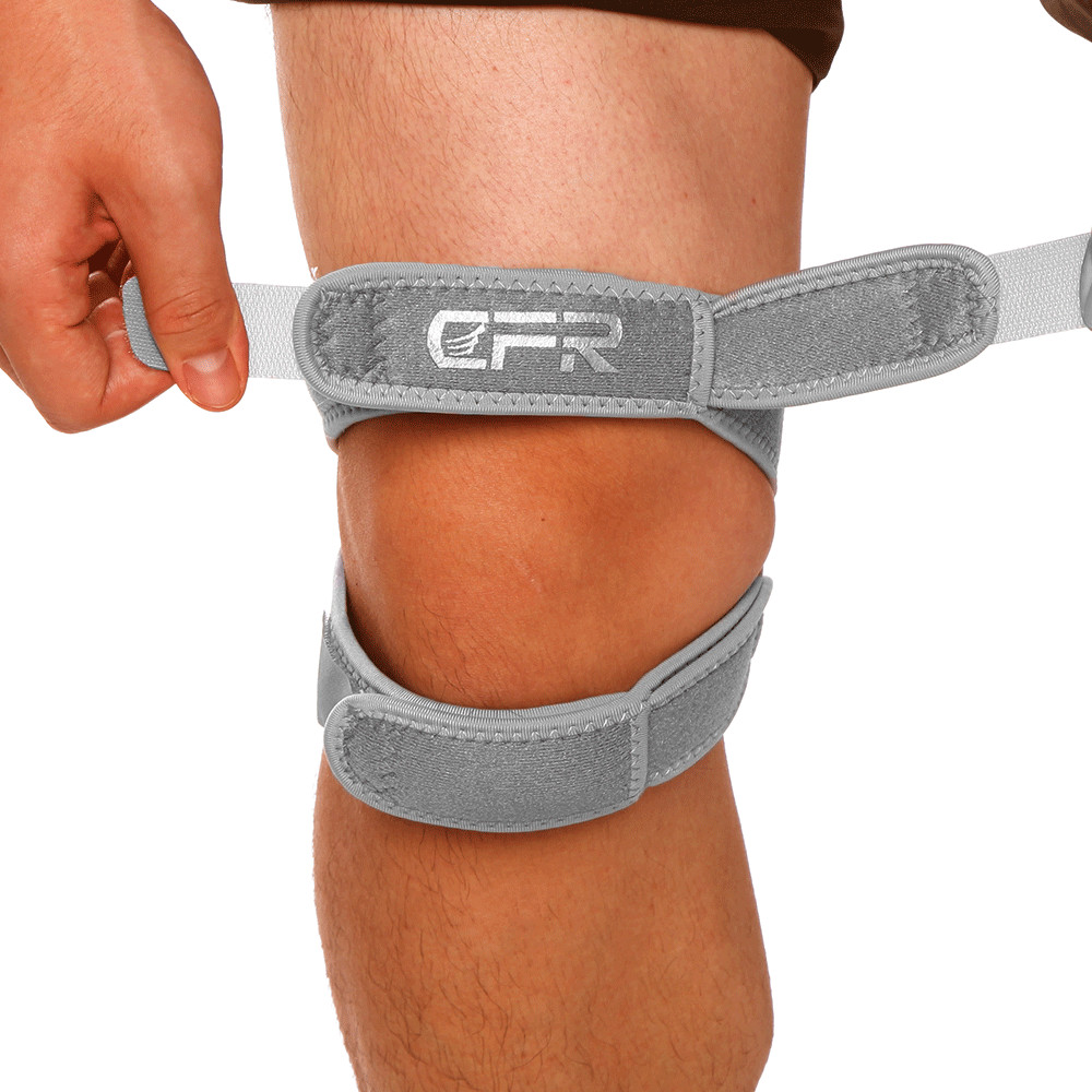 CFR Double Patella Knee Brace Adjustable Knee Support Sports Guard Compression