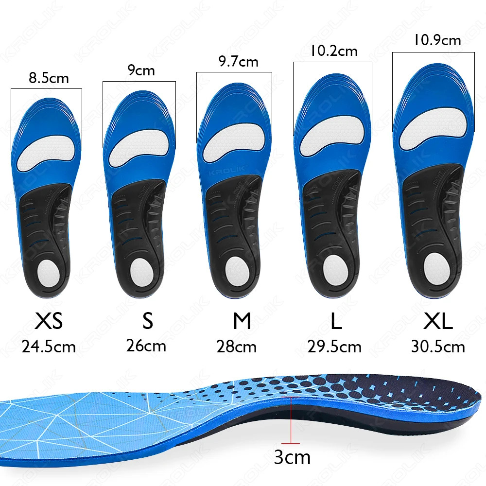 Arch Support Orthopedic Insoles For Shoes Comfortable and Soft Flat Feet Insoles