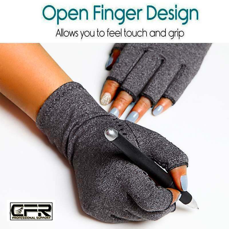 Copper Compression Gloves Carpal Tunnel Arthritis Pain Relief Therapeutic Braces