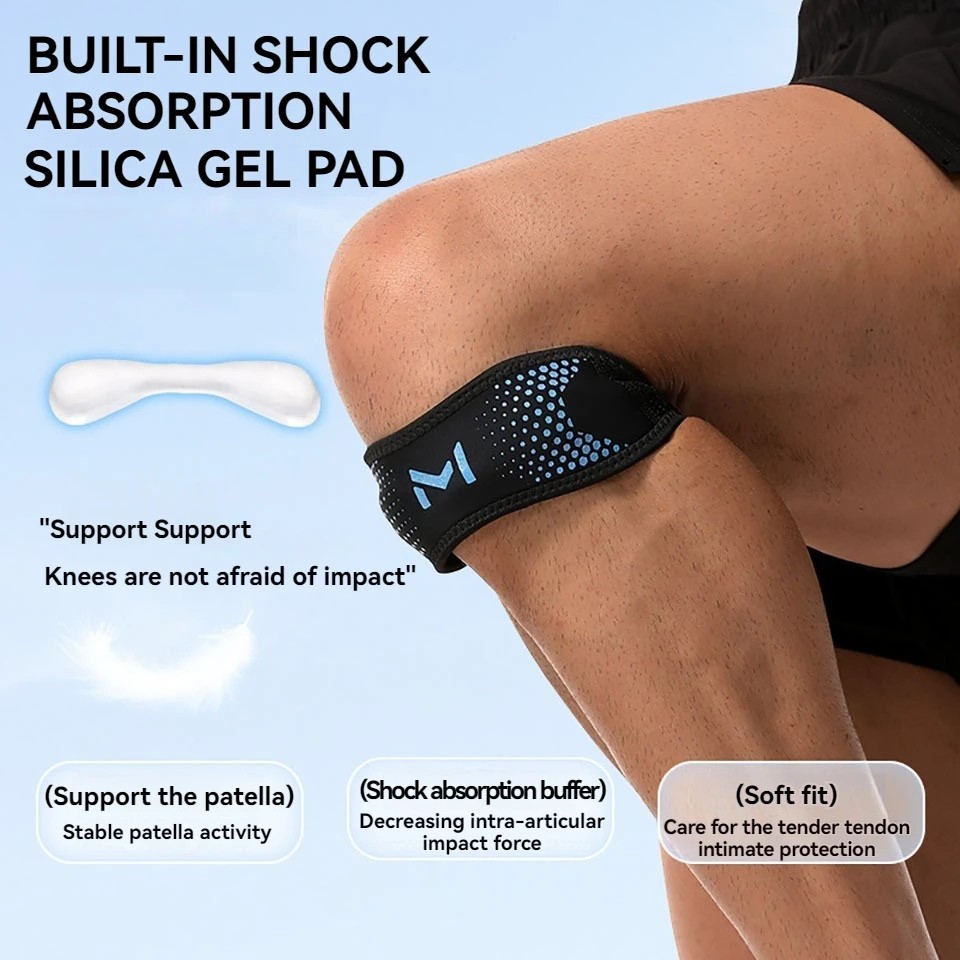 Adjustable Patella Knee Strap Brace for Men & Women Sports, Running, Soccer 1PC