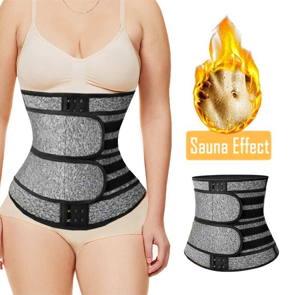 Men Women Neoprene Waist Cinchers Weight Loss Trimmer Belt Anti-Humpback Wrap