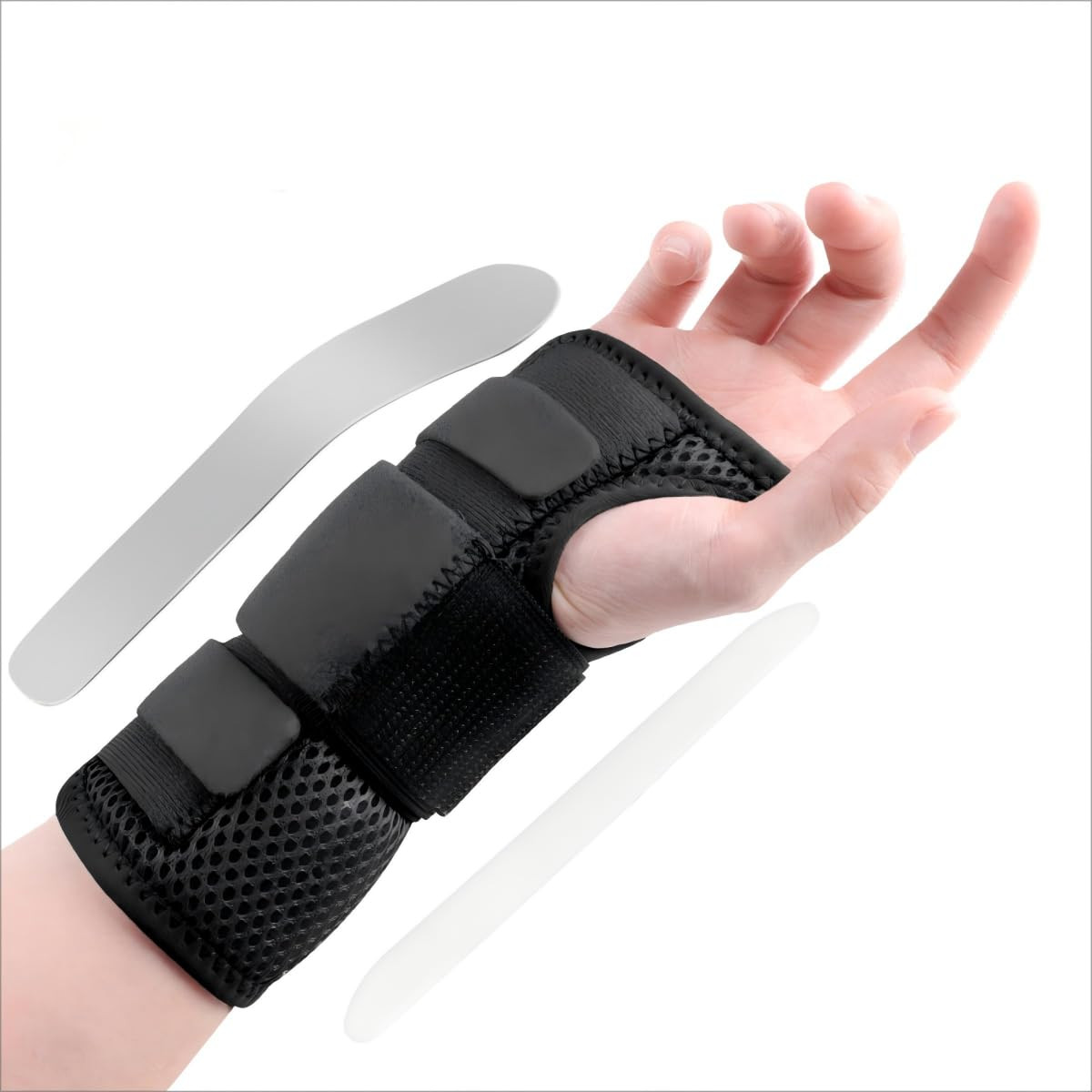 Carpal Tunnel Wrist Brace Night Support with Splints Right Hand, Hand Brace for