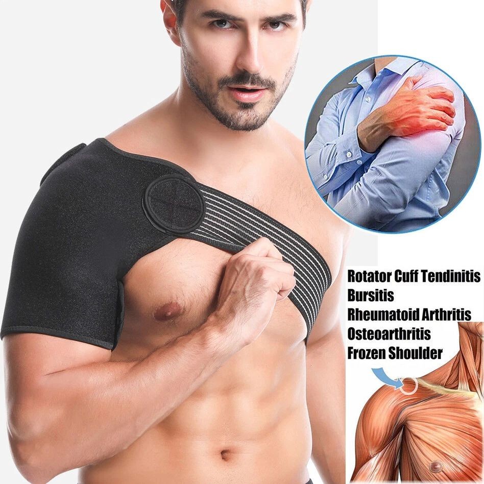Shoulder Brace Rotator Cuff Pain Relief Adjustable Support Belt Sleeve Sprains..