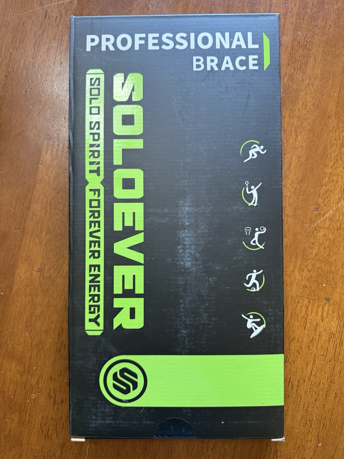 Soloever Black Medium Professional Sport Knee Brace for Men/woman New
