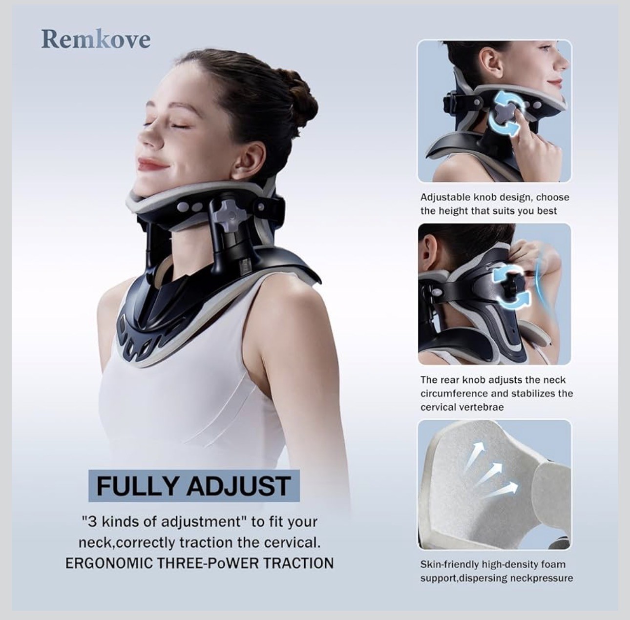 Adjustable Neck Traction Device for Pain Relief & Spine Alignment