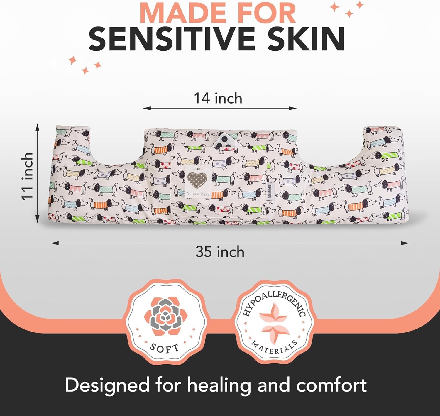 Cartoon Design Post Surgery Support Pillow for Mastectomy & Hysterectomy Care