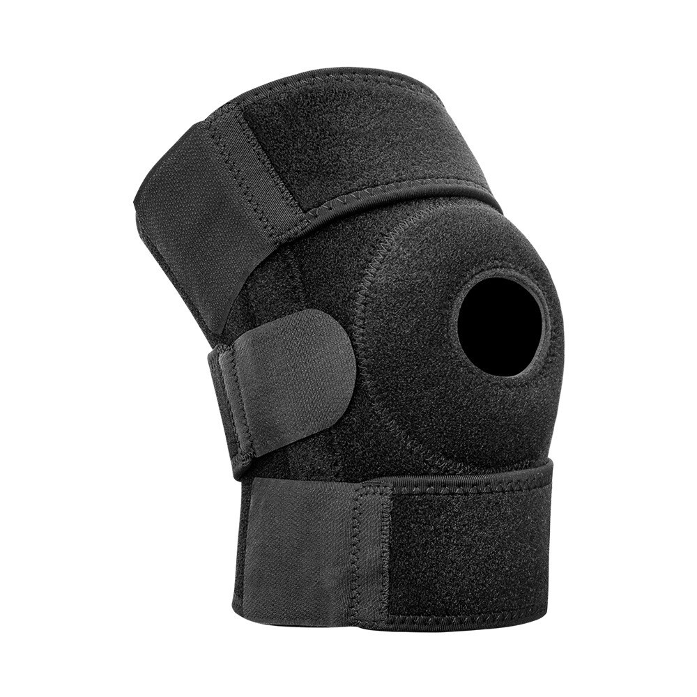 Knee Brace Hinged Compression Sleeve Joint Support Open Patella Stabilizer Wrap