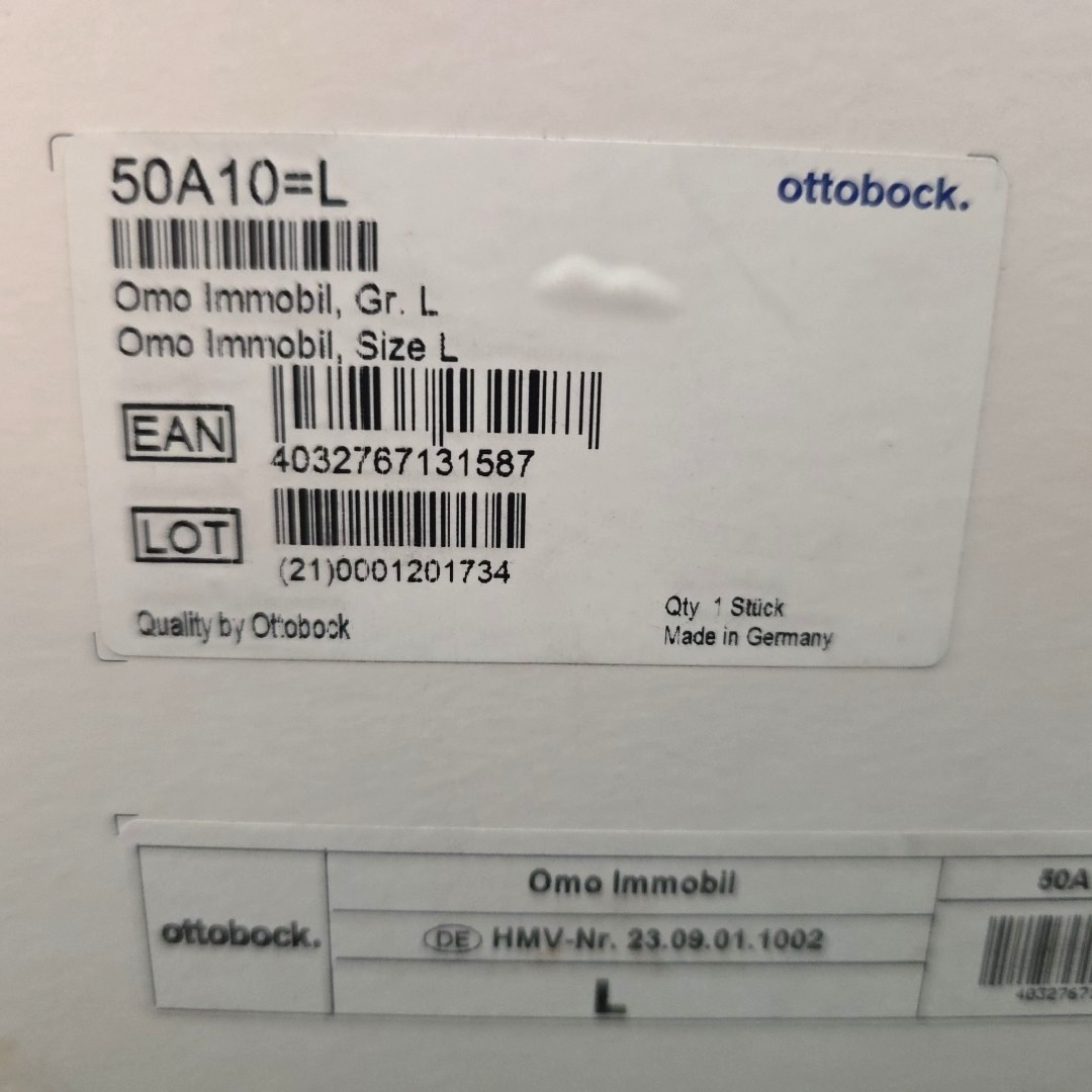 VGC OttoBock 50A10 Omo Immobil Shoulder Brace Orthosis Abduction L Universal R/L