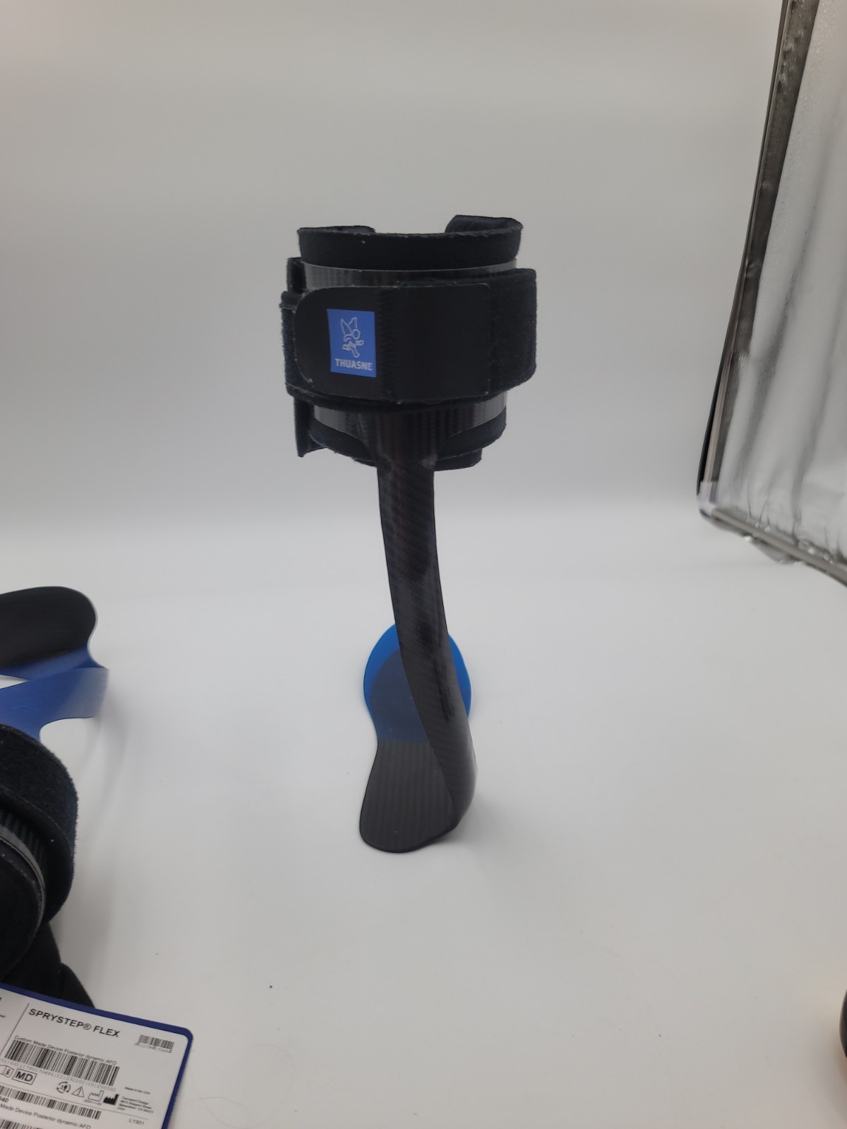 Thuasne SpryStep Flex Composite Leg & Foot Brace SM Right Blue Carbon AFO
