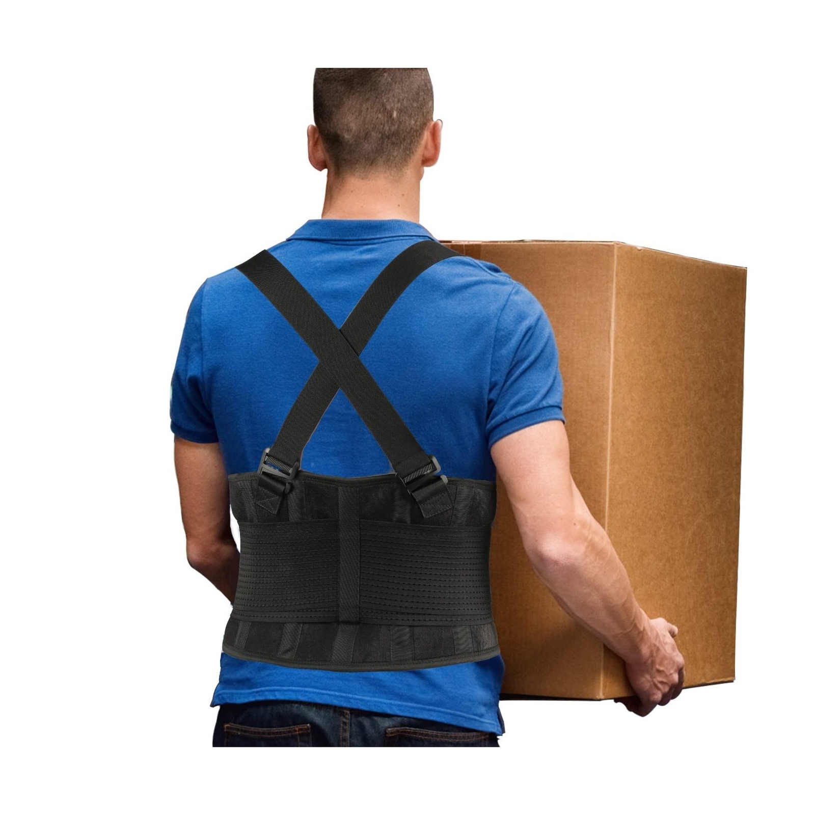 PAZAPO Back Brace Men and Women – Lower Lumbar Support for Heavy Lifting – Lo…