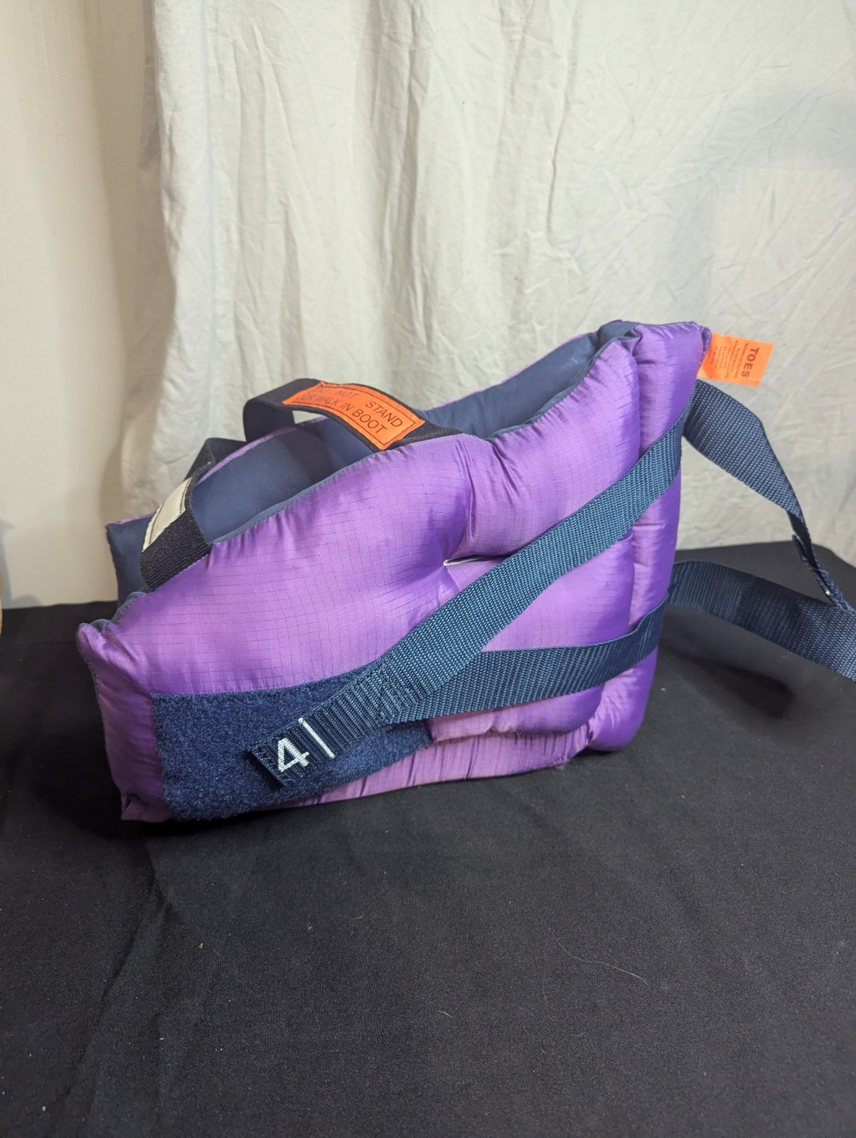 offloading primo boot heel foot protector cushioned support brace purple