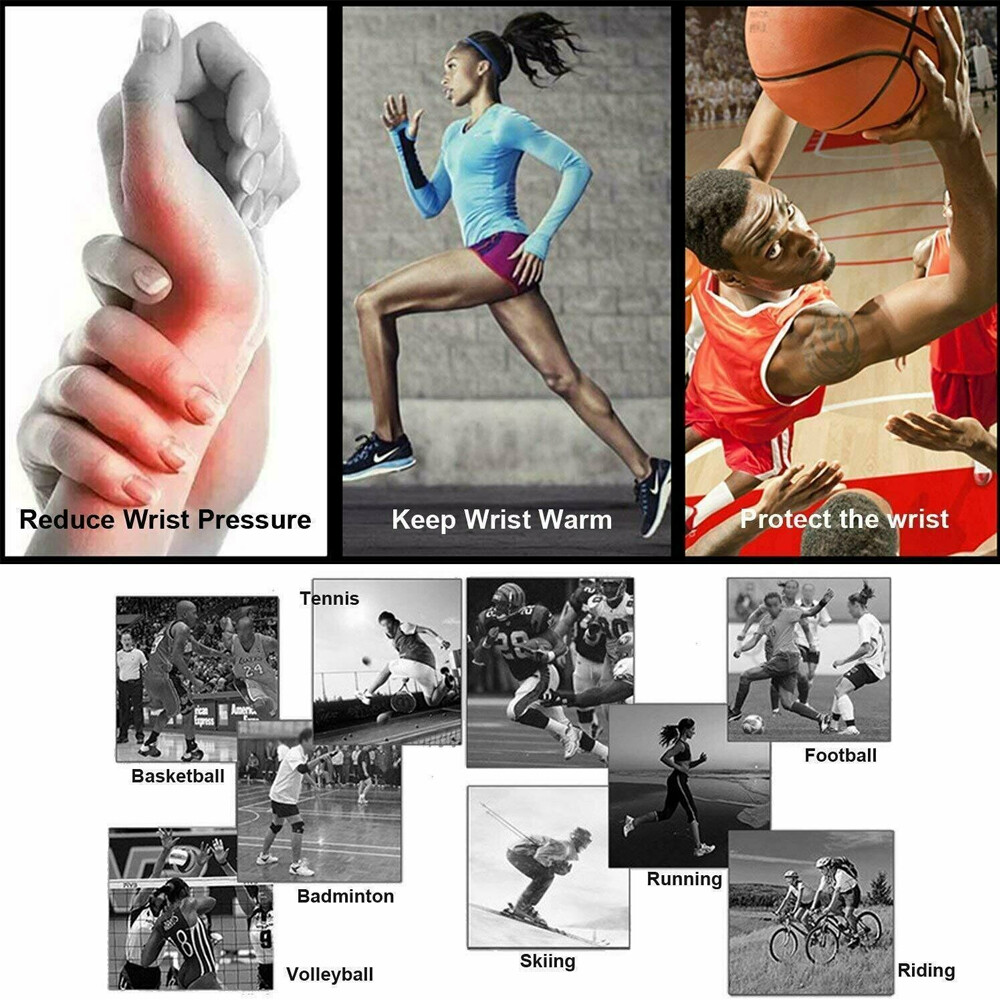Sports Wrist Band Brace Wrap Adjustable Support Gym Strap Carpal Tunnel Bandage