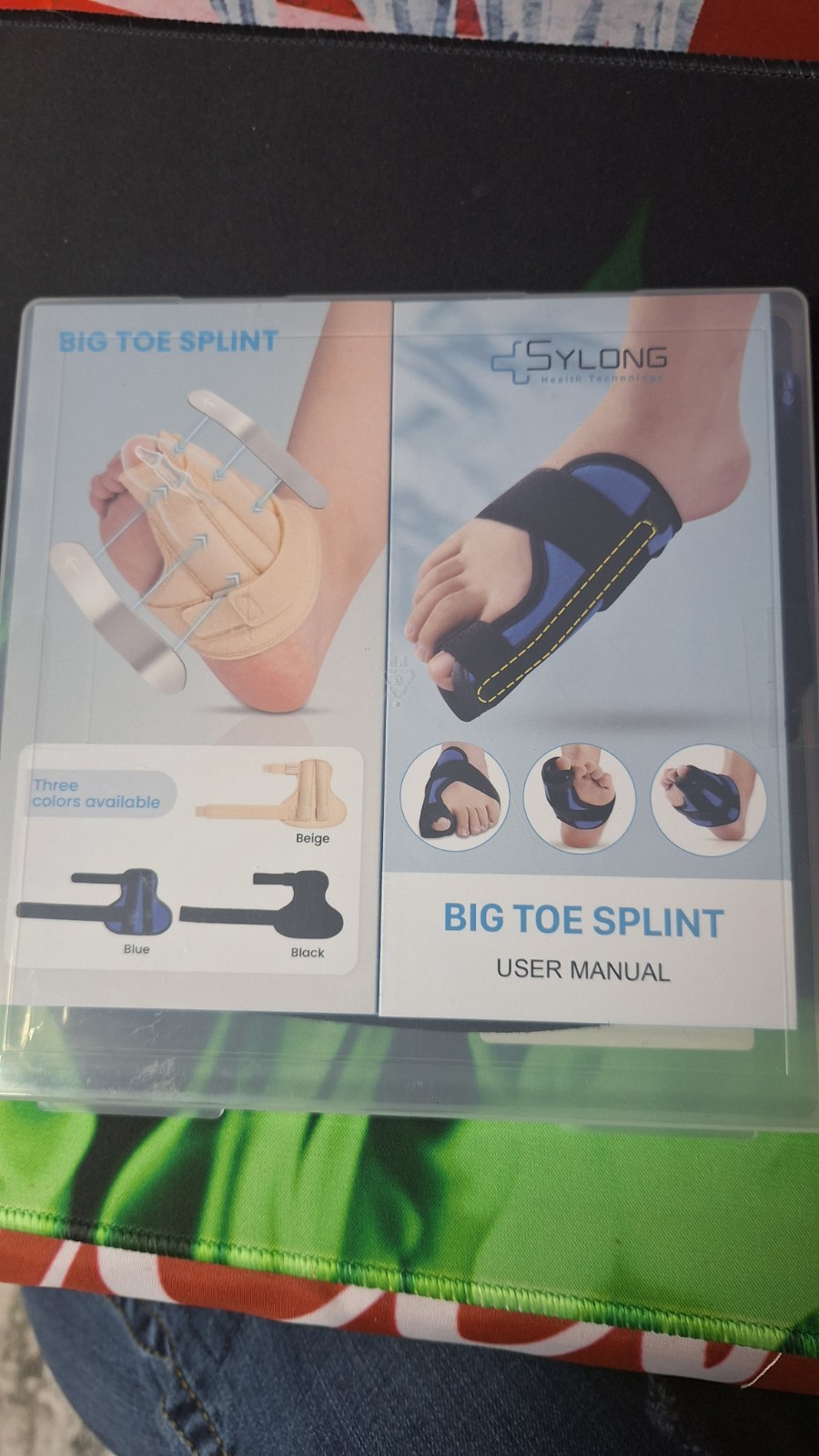 Big Toe Splint Adjustable Big Toe Protector with 2 Stainless Steel Plates for…
