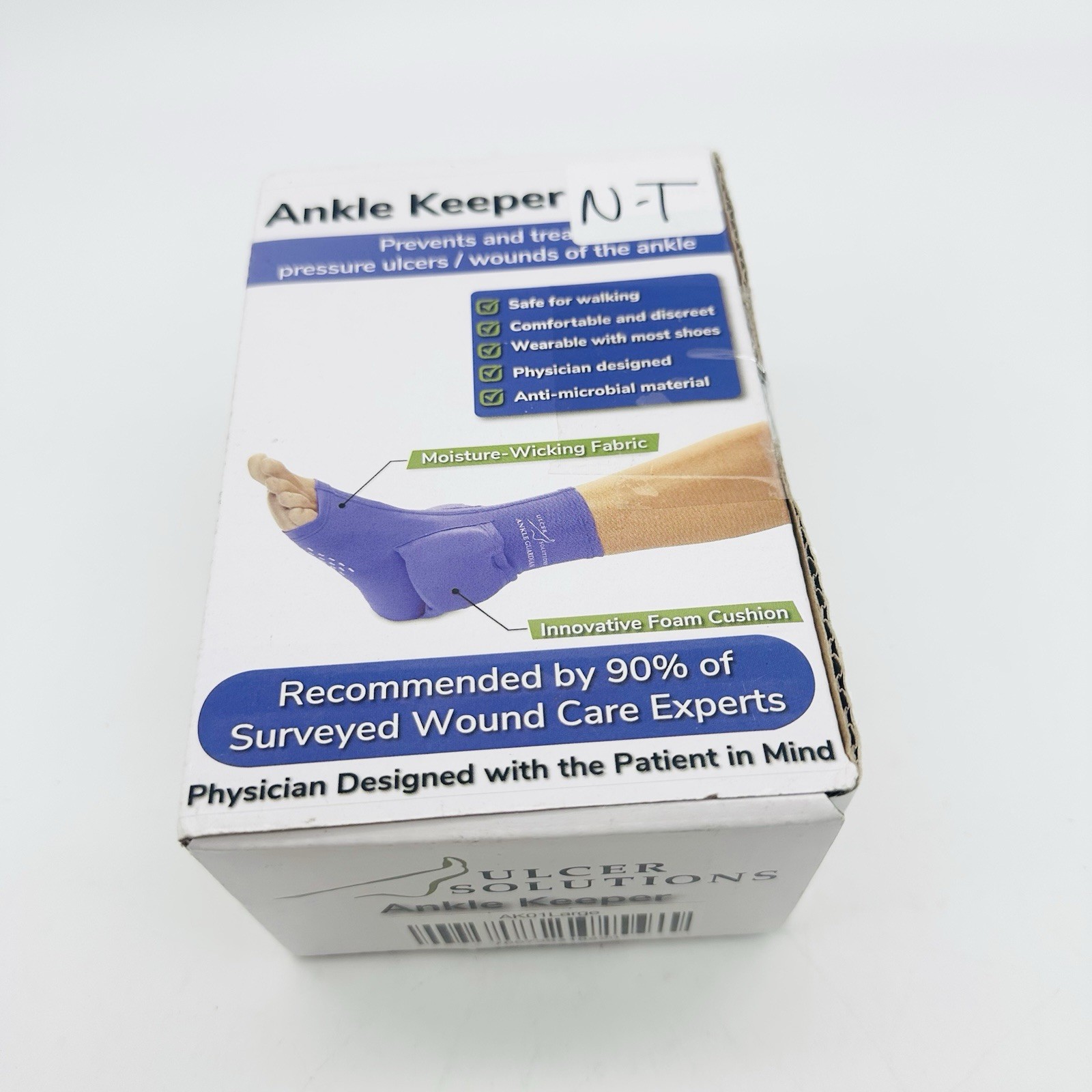 Ulcer Solutions Ankle Keeper for Pressure Sores– Large: 9.0 – 10.5”