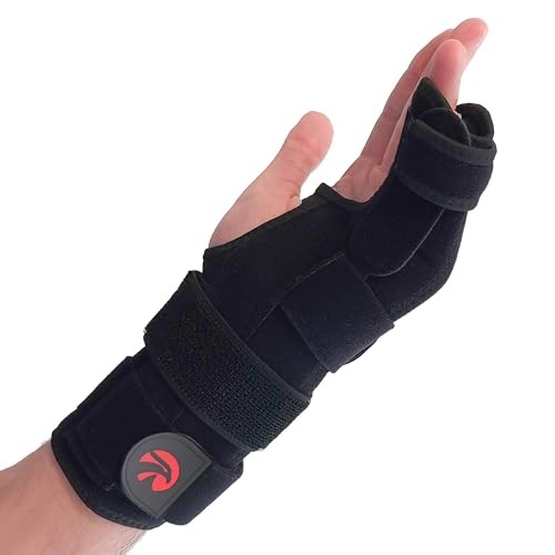 Pinky Finger Splint Boxer Fracture Brace | Ulnar Gutter Medium Black Left Hand