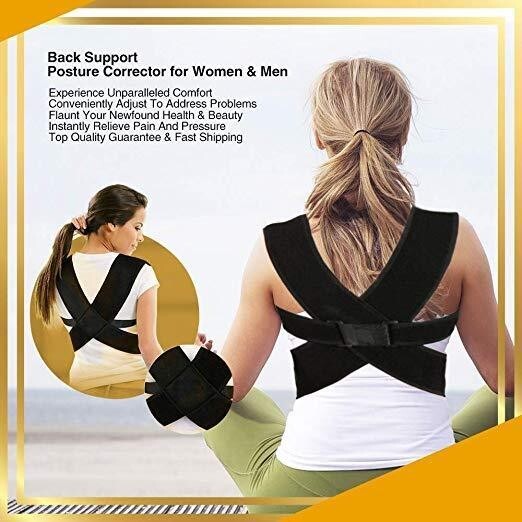 Premium Posture Support Unisex Posture Corrector For Women Men REGULAR One Size