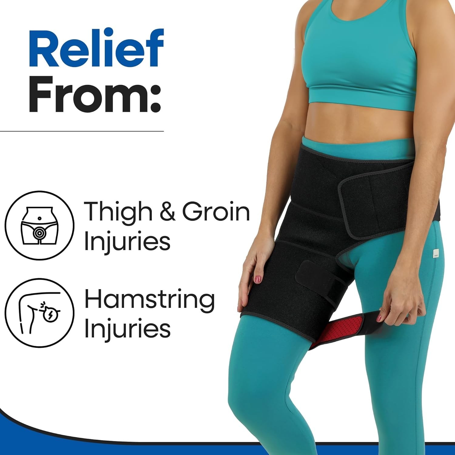 Hip Brace Thigh Compression Sleeve | Sciatica Pain Relief Device | Hamstring …